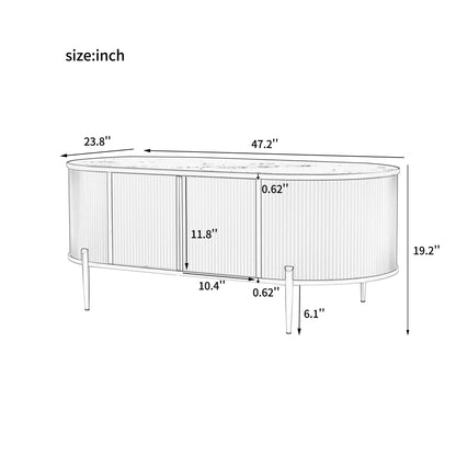 Modern Oval Coffee Table