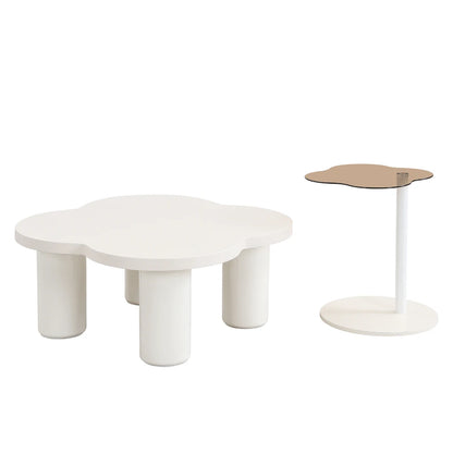 Petal-Shaped Coffee Table Set of 2