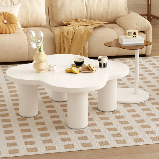 Petal-Shaped Coffee Table Set of 2