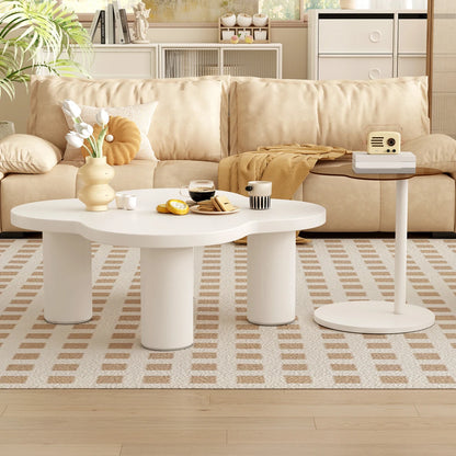 Petal-Shaped Coffee Table Set of 2
