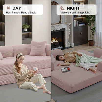 Pink day sofa night bed