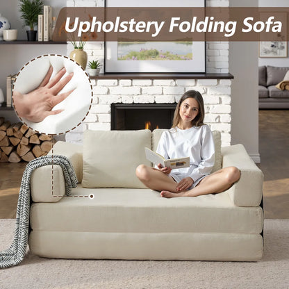 Plush Lounge Floor Sofa Bed Chenille