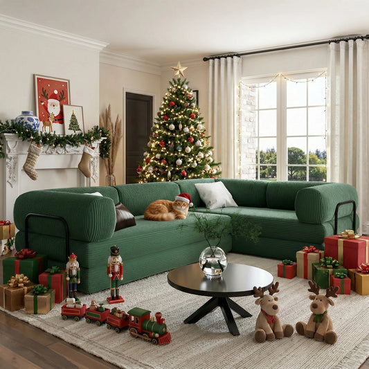 Family Corner Sleeper Corduroy