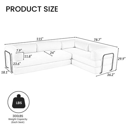 Dimension Diagram Of Couch Bed In Green/Grey/White Corduroy