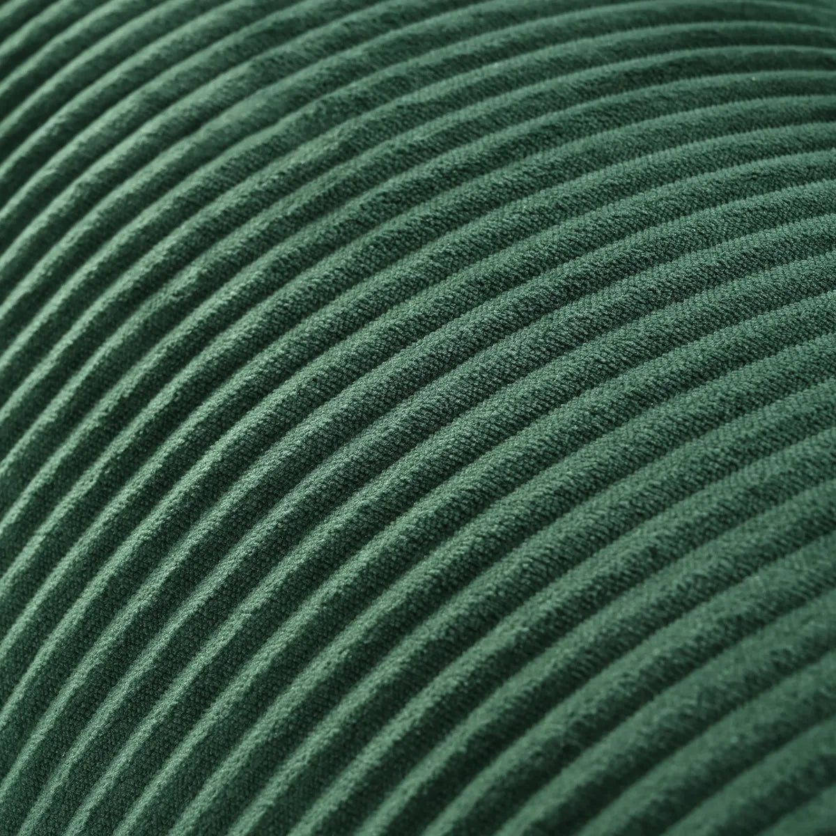 Close-Up Of Green Corduroy Fabric